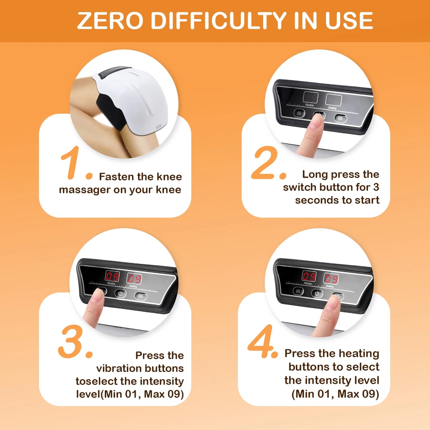 Vellova Relief™ Wireless Heating Knee Massager