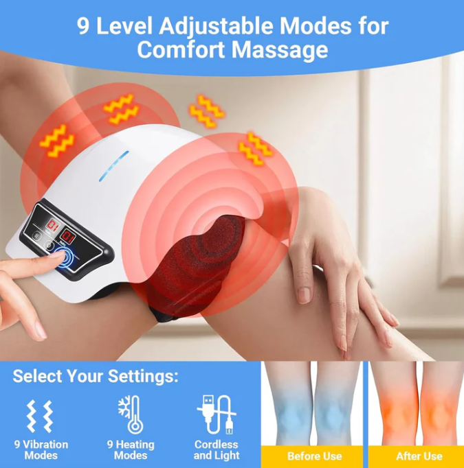 Vellova Relief™ Wireless Heating Knee Massager