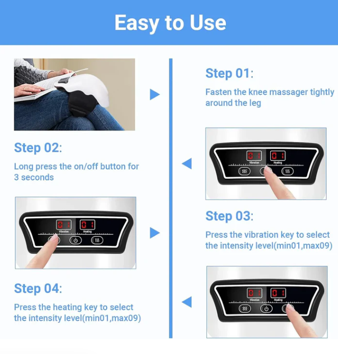 Vellova Relief™ Wireless Heating Knee Massager